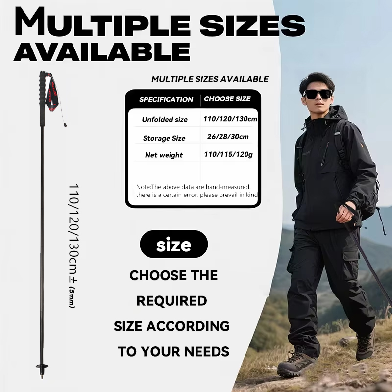 2PCs Trekking Poles Carbon Fib - Trekking Pole Carbon avaliação e preço