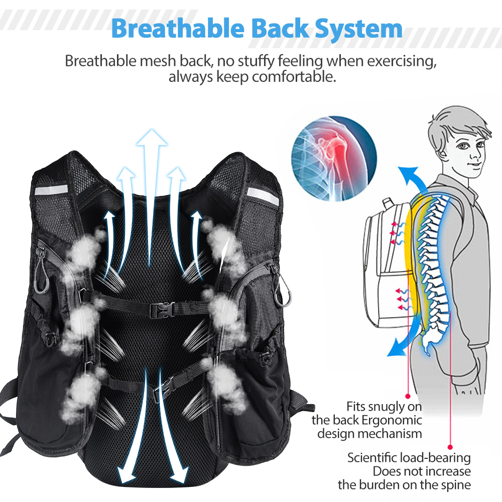 Running Backpack Vest With Wat - Running Gear Vest avaliação e preço