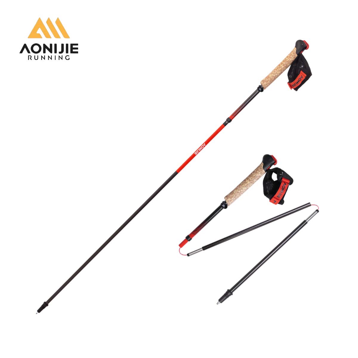 2 Pcs AONIJIE E4212  E4218 Fol - Trekking Pole Carbon avaliação e preço
