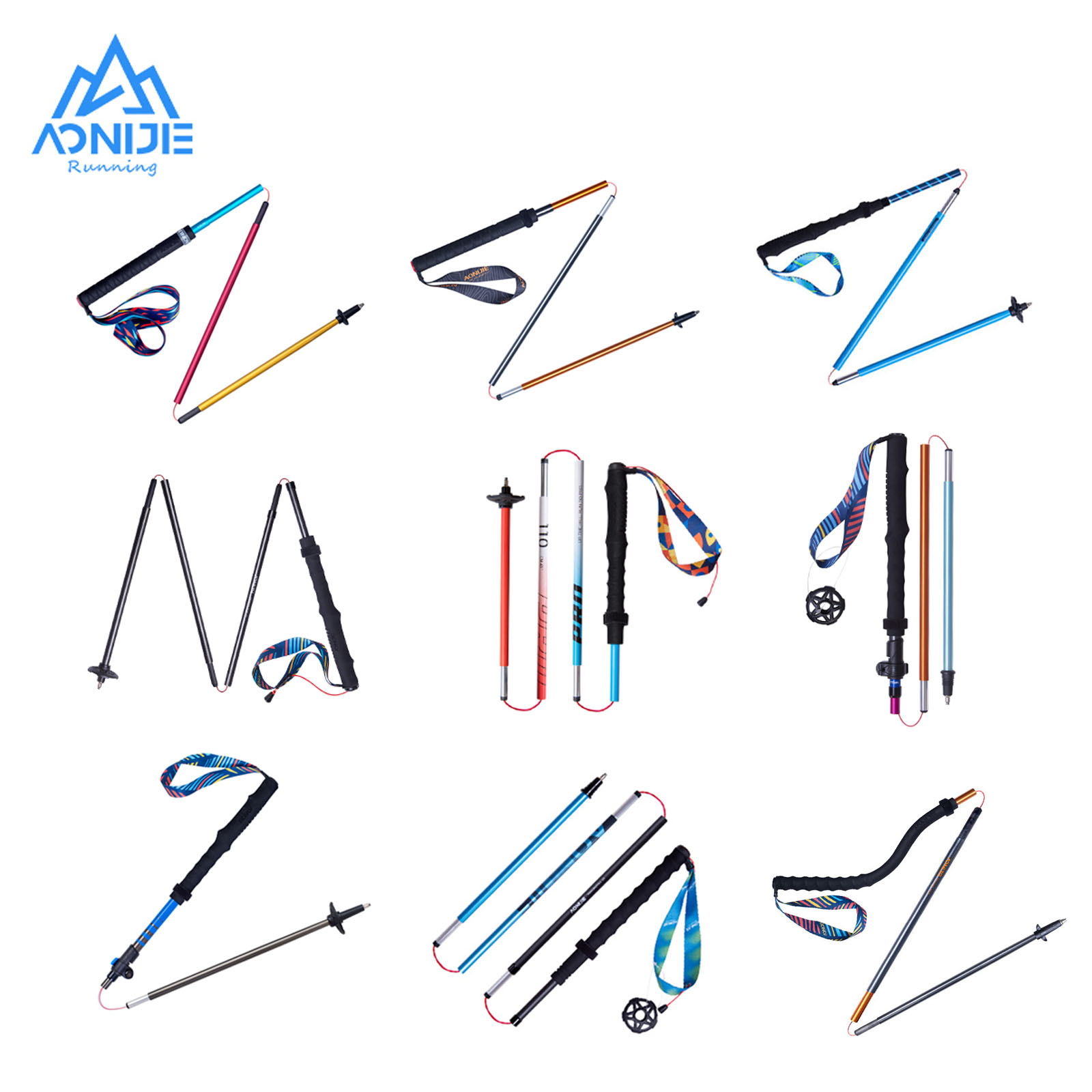 2pcs  AONIJIE All Types of Hik - Trekking Pole Carbon avaliação e preço