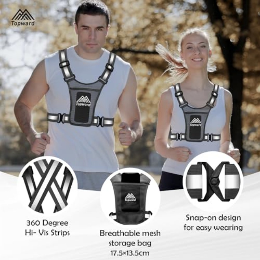 Topward Running Vest Chest Pho - Running Gear Vest avaliação e preço