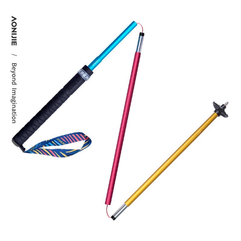 2pcs AONIJIE New Folding Outdo - Trekking Pole Carbon avaliação e preço