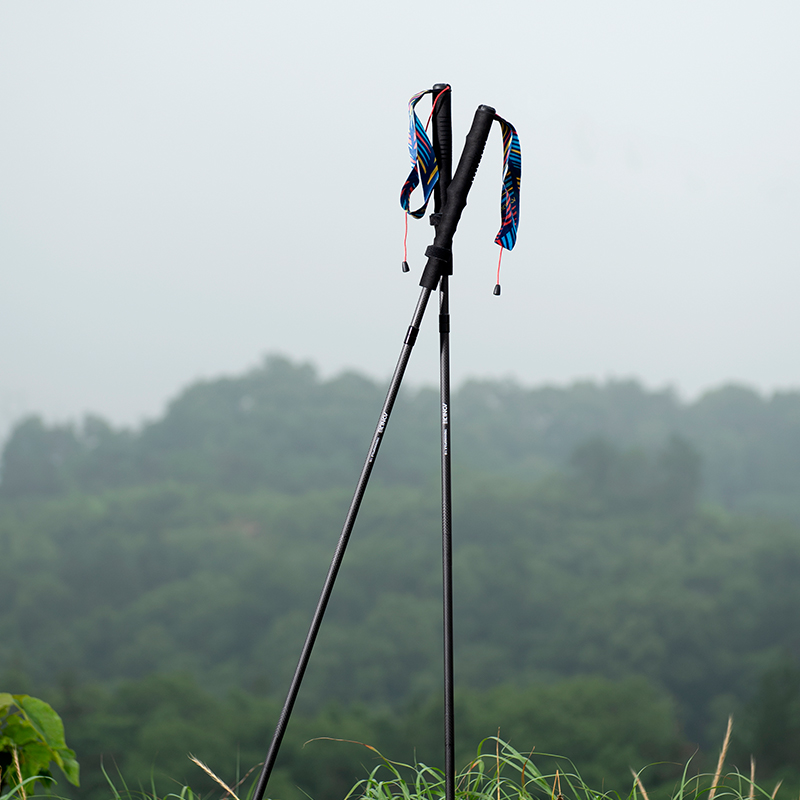 2pcs AONIJIE New Folding Outdo - Trekking Pole Carbon avaliação e preço