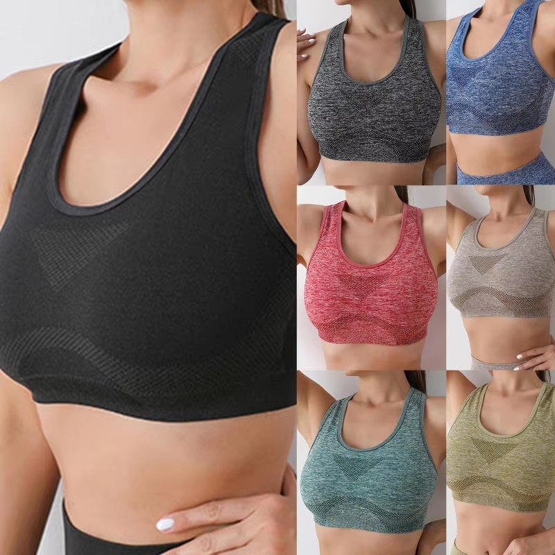Women Sports Bra Top Push Up F - Running Gear Vest avaliação e preço