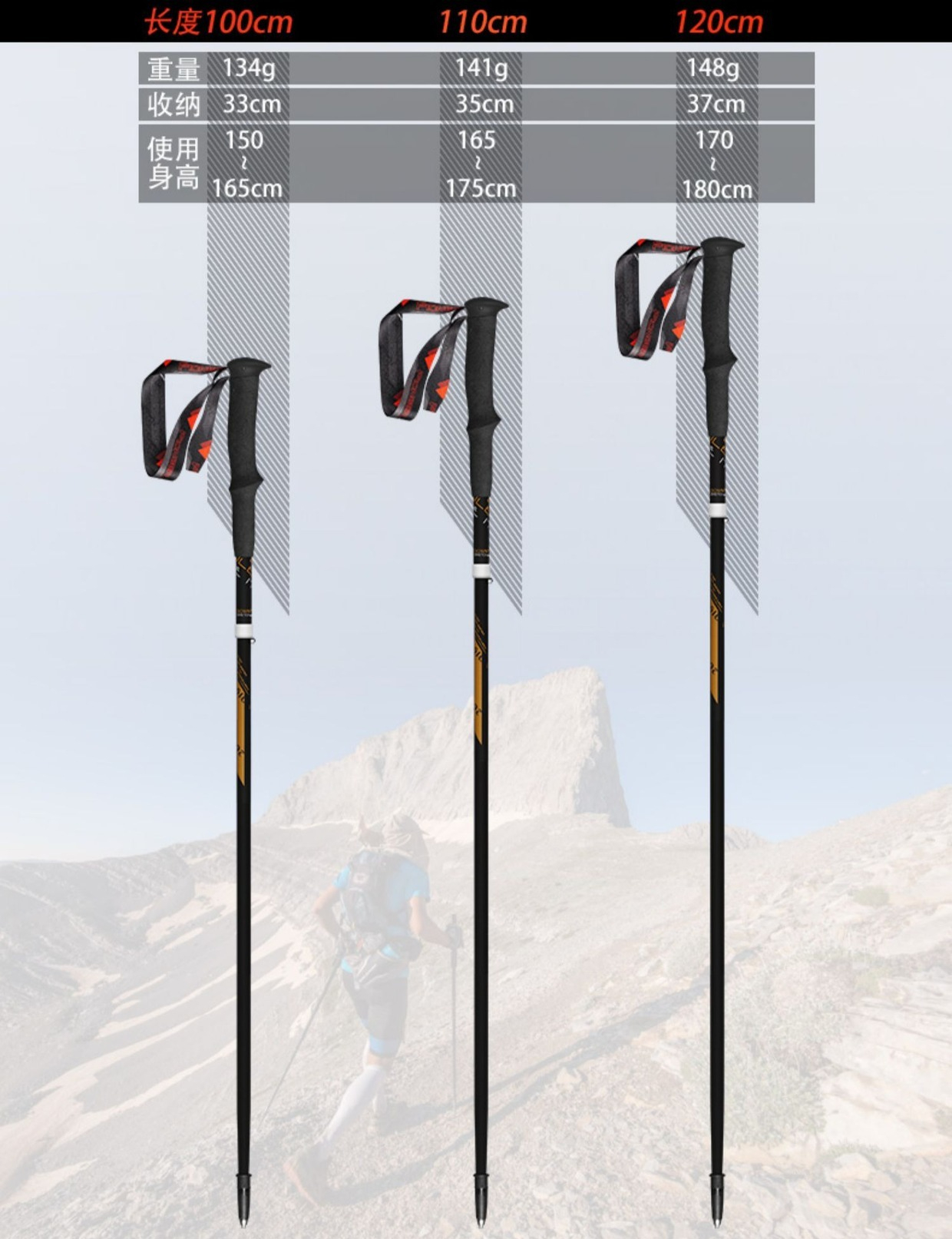 99% Carbon Fiber Folding Walki - Trekking Pole Carbon avaliação e preço