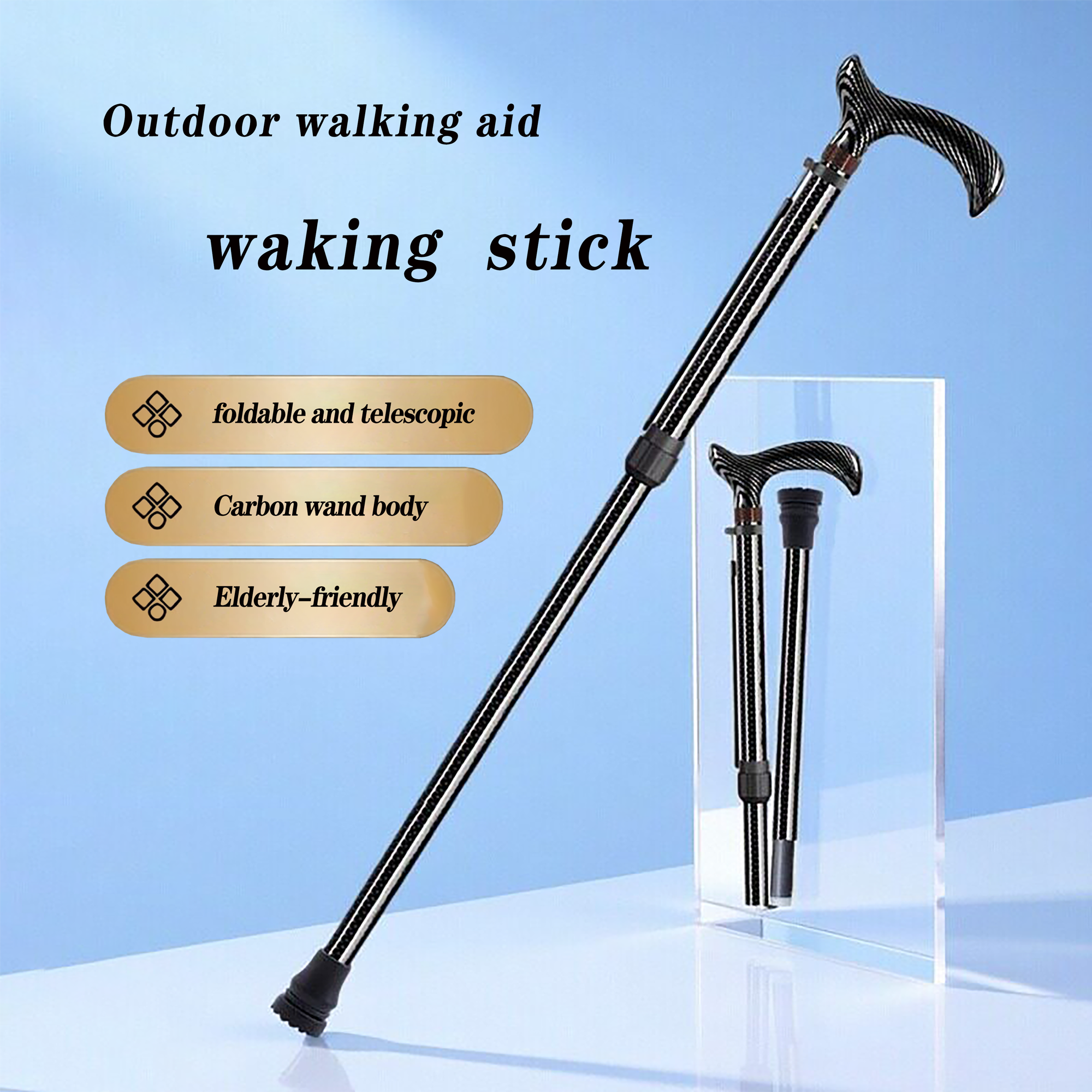 Carbon Fiber Folding Extendabl - Trekking Pole Carbon avaliação e preço