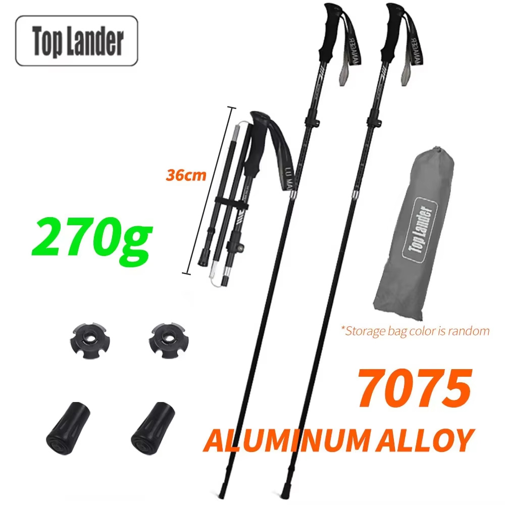 Foldable Trekking Pole 7075 Al - Trekking Pole Carbon avaliação e preço