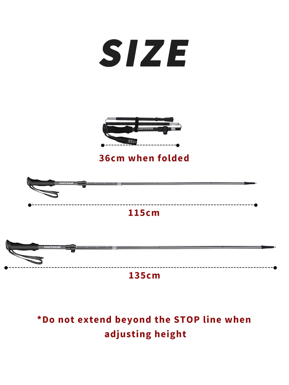 Foldable Trekking Pole 7075 Al - Trekking Pole Carbon avaliação e preço