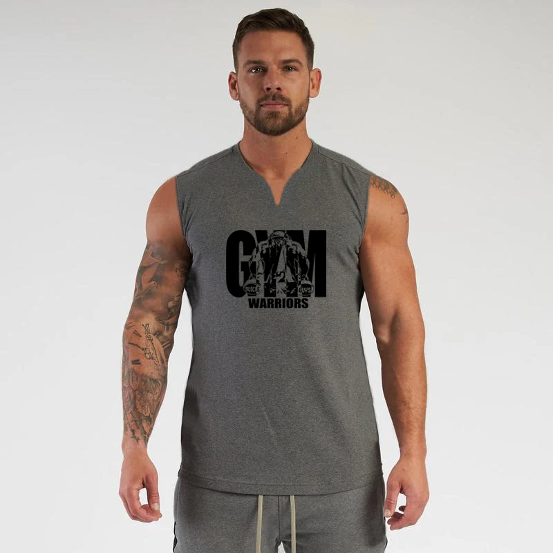 Summer Running V Neck Vests Gy - Running Gear Vest avaliação e preço