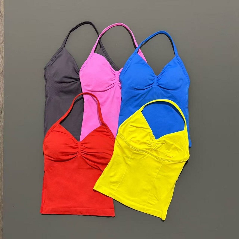 Gym Sports Tops Women Seamless - Running Gear Vest avaliação e preço