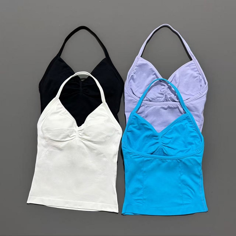 Gym Sports Tops Women Seamless - Running Gear Vest avaliação e preço