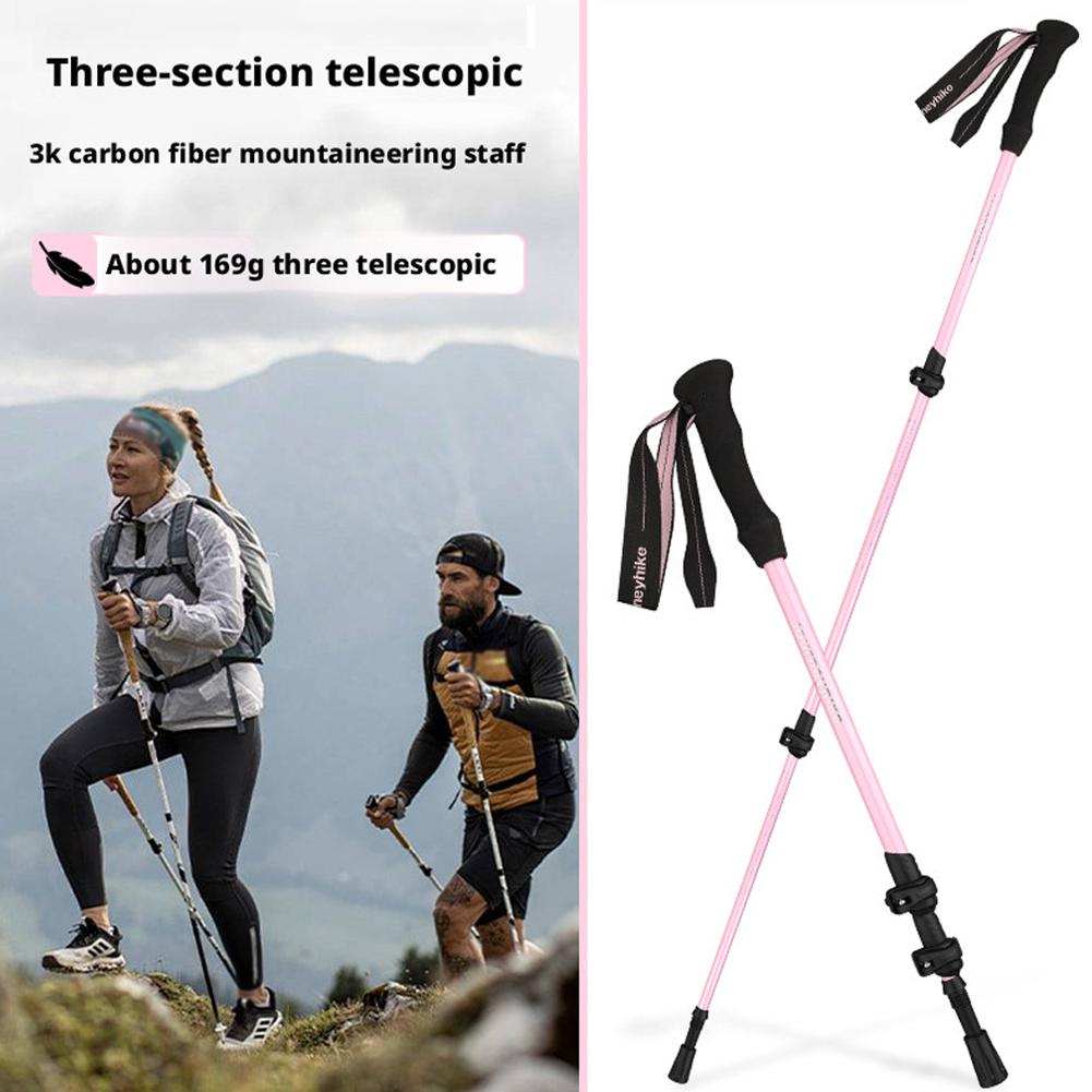 Ultralight Foldable 3-sections - Trekking Pole Carbon avaliação e preço