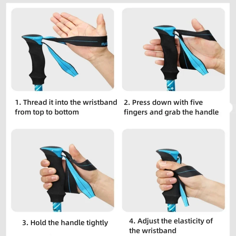1 PCS 5-Section Outdoor Foldab - Trekking Pole Carbon avaliação e preço